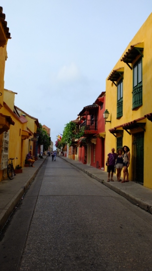 Nosotros en las calles de Cartagena